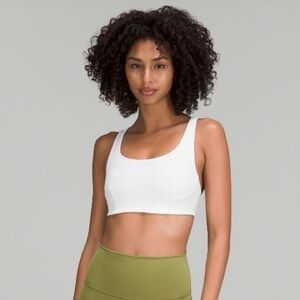 White Lululemon Wunder Train Bra C/D Cup